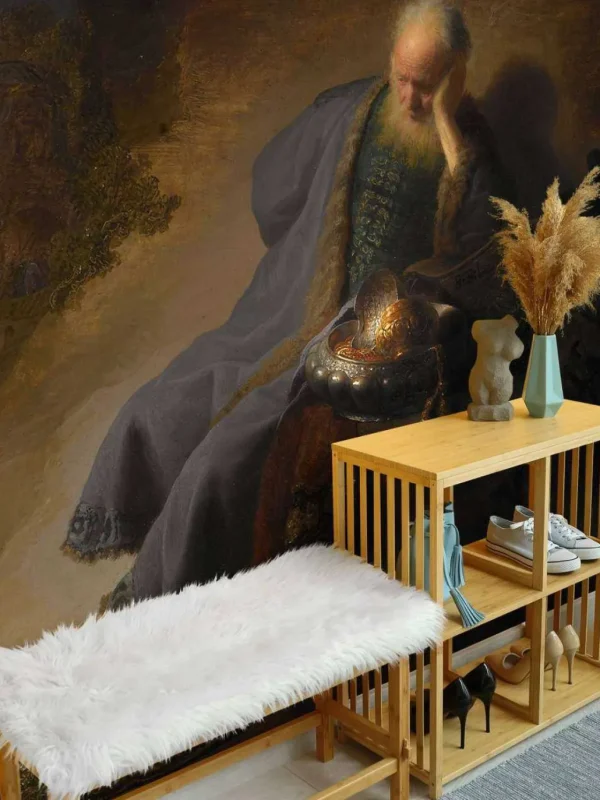 Online Jeremia treurend over de verwoesting van Jeruzalem fotobehang Kunst & Design
