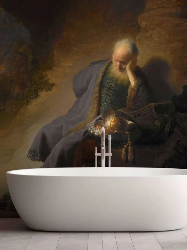 Online Jeremia treurend over de verwoesting van Jeruzalem fotobehang Kunst & Design