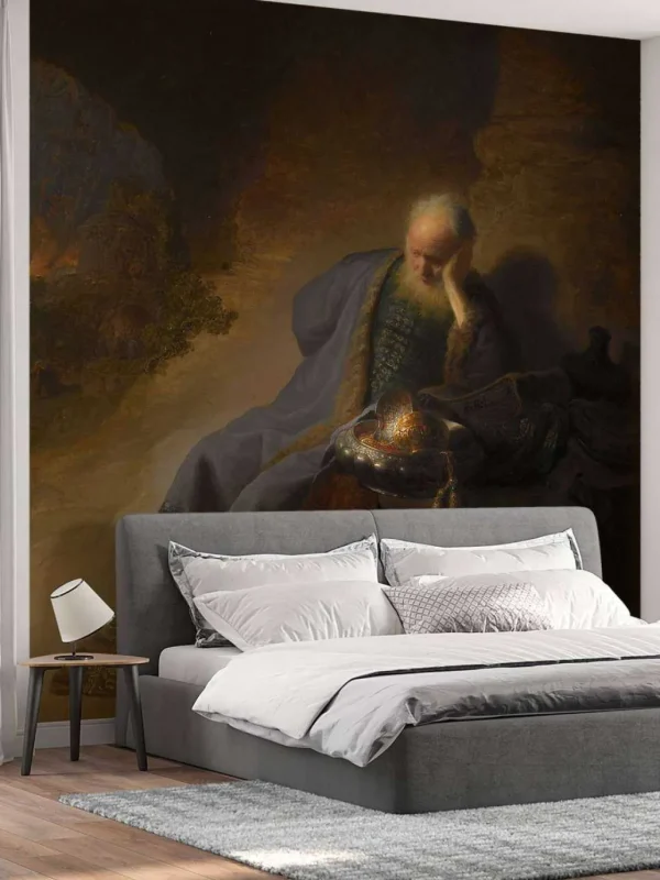 Online Jeremia treurend over de verwoesting van Jeruzalem fotobehang Kunst & Design
