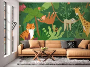Sale Jungle behang voor kinderen fotobehang Kinderkamer | Babykamer