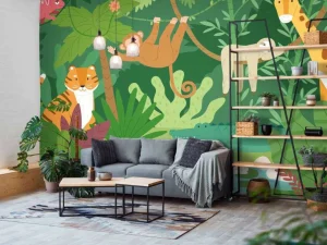 Sale Jungle behang voor kinderen fotobehang Kinderkamer | Babykamer