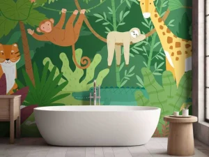 Sale Jungle behang voor kinderen fotobehang Kinderkamer | Babykamer