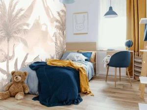 Best Jungle dieren in taupe Kinderkamer