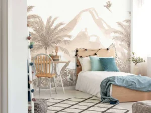 Best Jungle dieren in taupe Kinderkamer