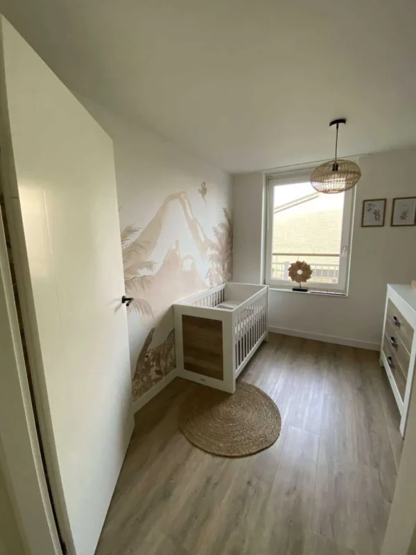 Best Jungle dieren in taupe Kinderkamer
