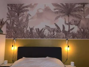 Best Jungle dieren in taupe Kinderkamer