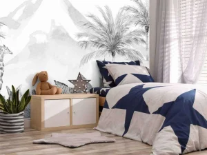 Hot Jungle dieren in zwart-wit Kinderkamer