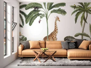 Fashion Jungle Jive - White Kinderkamer