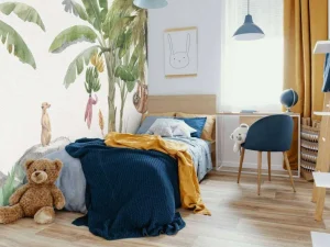 Fashion Jungle met kleurrijke dieren Kinderkamer