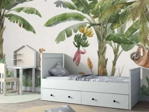 Fashion Jungle met kleurrijke dieren Kinderkamer