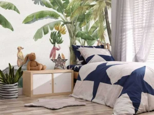 Fashion Jungle met kleurrijke dieren Kinderkamer