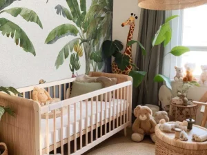 Fashion Jungle met kleurrijke dieren Kinderkamer