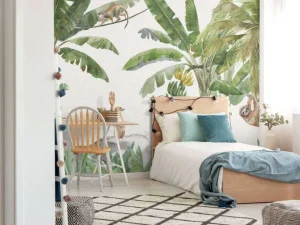Fashion Jungle met kleurrijke dieren Kinderkamer