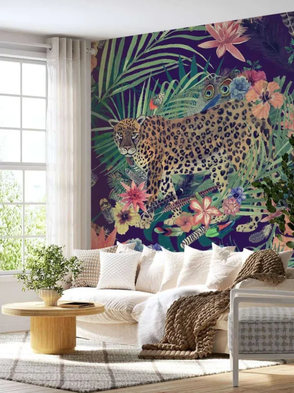 Clearance Jungle print met luipaarden fotobehang Dieren