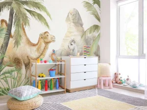 Sale Kameel en Alpaca in de woestijn Kinderkamer