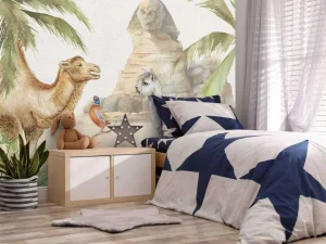 Sale Kameel en Alpaca in de woestijn Kinderkamer