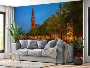 Discount Kerk op de Prinsengracht in Amsterdam fotobehang Steden | Architectuur