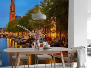 Discount Kerk op de Prinsengracht in Amsterdam fotobehang Steden | Architectuur