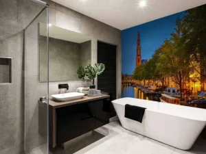 Discount Kerk op de Prinsengracht in Amsterdam fotobehang Steden | Architectuur