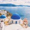 Fashion Kerkje op Santorini fotobehang Architectuur