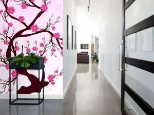 Hot Kersenbloesem design fotobehang Kinderkamer | Bloemen