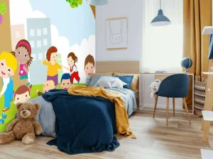 New Kinderen aan het spelen fotobehang Kinderkamer
