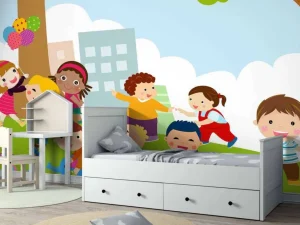 New Kinderen aan het spelen fotobehang Kinderkamer