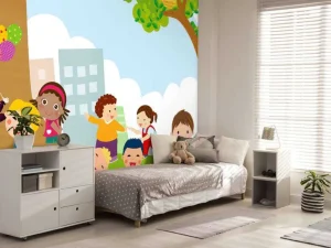 New Kinderen aan het spelen fotobehang Kinderkamer
