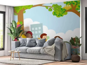 New Kinderen aan het spelen fotobehang Kinderkamer