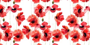 Online Klaprozen van waterverf Bloemen