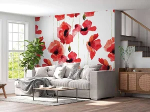 Online Klaprozen van waterverf Bloemen
