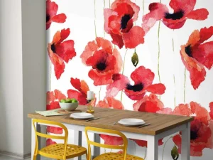 Online Klaprozen van waterverf Bloemen