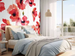 Online Klaprozen van waterverf Bloemen