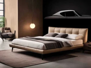 New Klassieke Amerikaanse muscle car design met een zwarte achtergrond fotobehang Kinderkamer | Transport