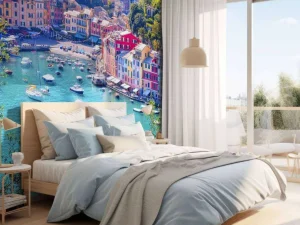 Fashion Kleine haven in Italië fotobehang Architectuur