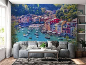 Fashion Kleine haven in Italië fotobehang Architectuur