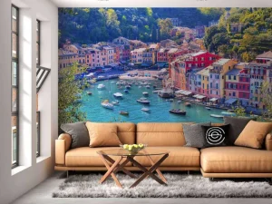 Fashion Kleine haven in Italië fotobehang Architectuur