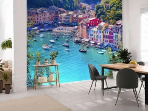 Fashion Kleine haven in Italië fotobehang Architectuur