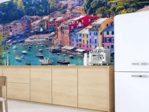 Fashion Kleine haven in Italië fotobehang Architectuur