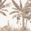New Kleine jungle dieren in taupe Kinderkamer
