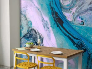 Clearance Kleurrijk verfmengsel fotobehang Tienerkamer | Oppervlakten