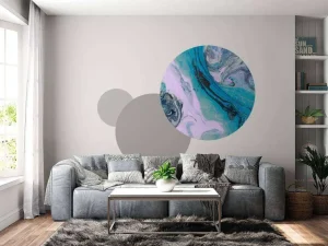 Clearance Kleurrijk verfmengsel fotobehang Tienerkamer | Oppervlakten