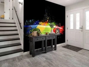 Hot Kleurrijke auto design fotobehang Kinderkamer | Transport
