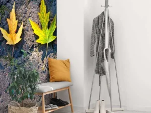 Outlet Kleurrijke bladeren in de herfst fotobehang Bloemen