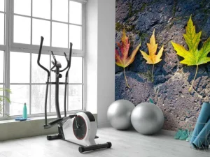 Outlet Kleurrijke bladeren in de herfst fotobehang Bloemen