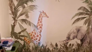 Discount Kleurrijke jungle dieren Kinderkamer