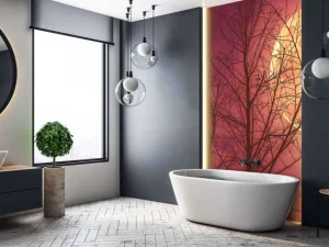 Fashion Kleurrijke maan design fotobehang Bloemen