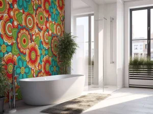 New Kleurrijke retro bloemen Bloemen