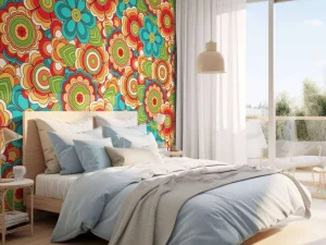 New Kleurrijke retro bloemen Bloemen