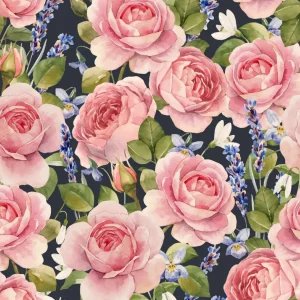 Fashion Kleurrijke rozen design fotobehang Tienerkamer | Bloemen